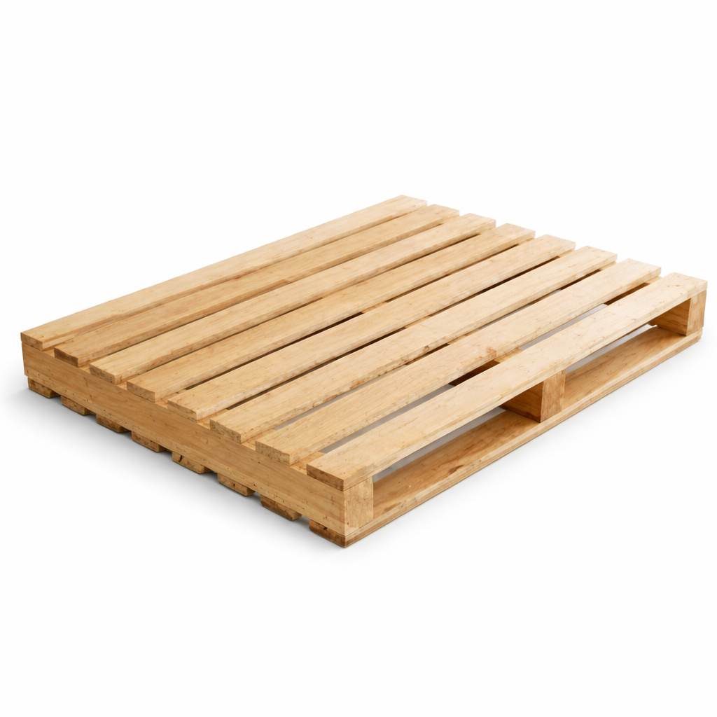 Industrial wooden pallets